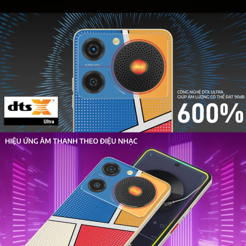 Ảnh Điện thoại Nubia Music NFC 8(4+4)/128GB | 6.6" HD+ 90Hz | 2 Jack tai nghe - Bảo hành 18 tháng 2