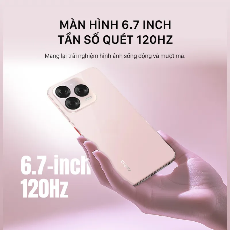 Ảnh Điện thoại Nubia V70 Design 8GB/128GB I Pin 5000mAh I Camera 50mp I 6.7" 120Hz I Hỗ trợ NFC 1