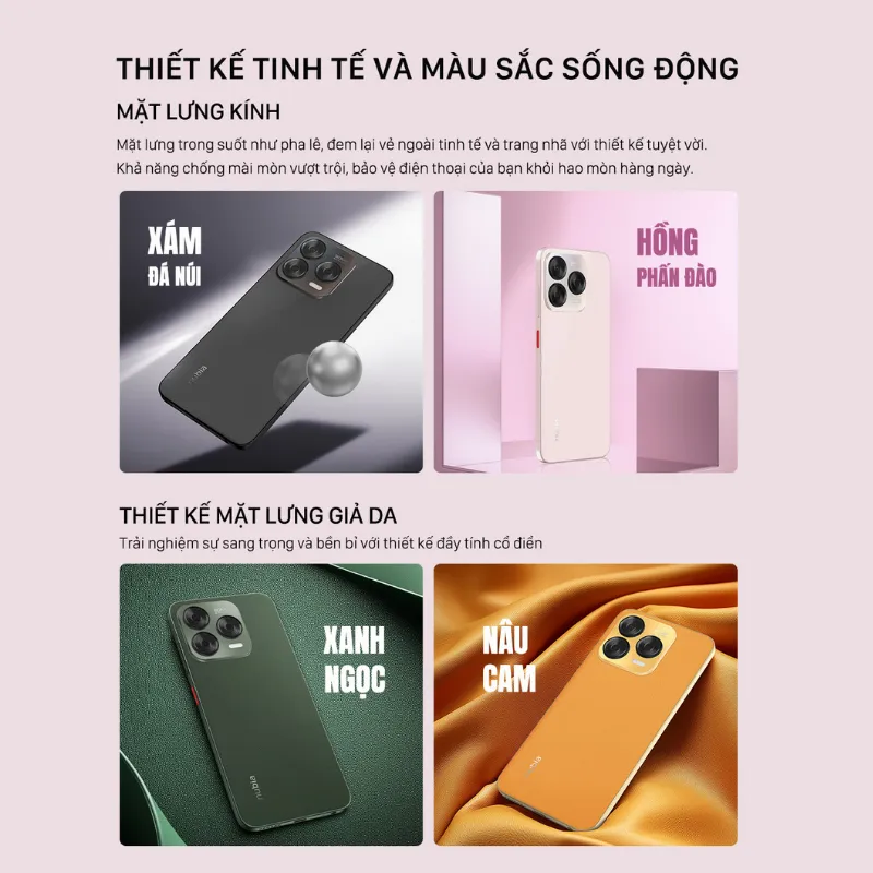 Ảnh Điện thoại Nubia V70 Design 8GB/128GB I Pin 5000mAh I Camera 50mp I 6.7" 120Hz I Hỗ trợ NFC 3