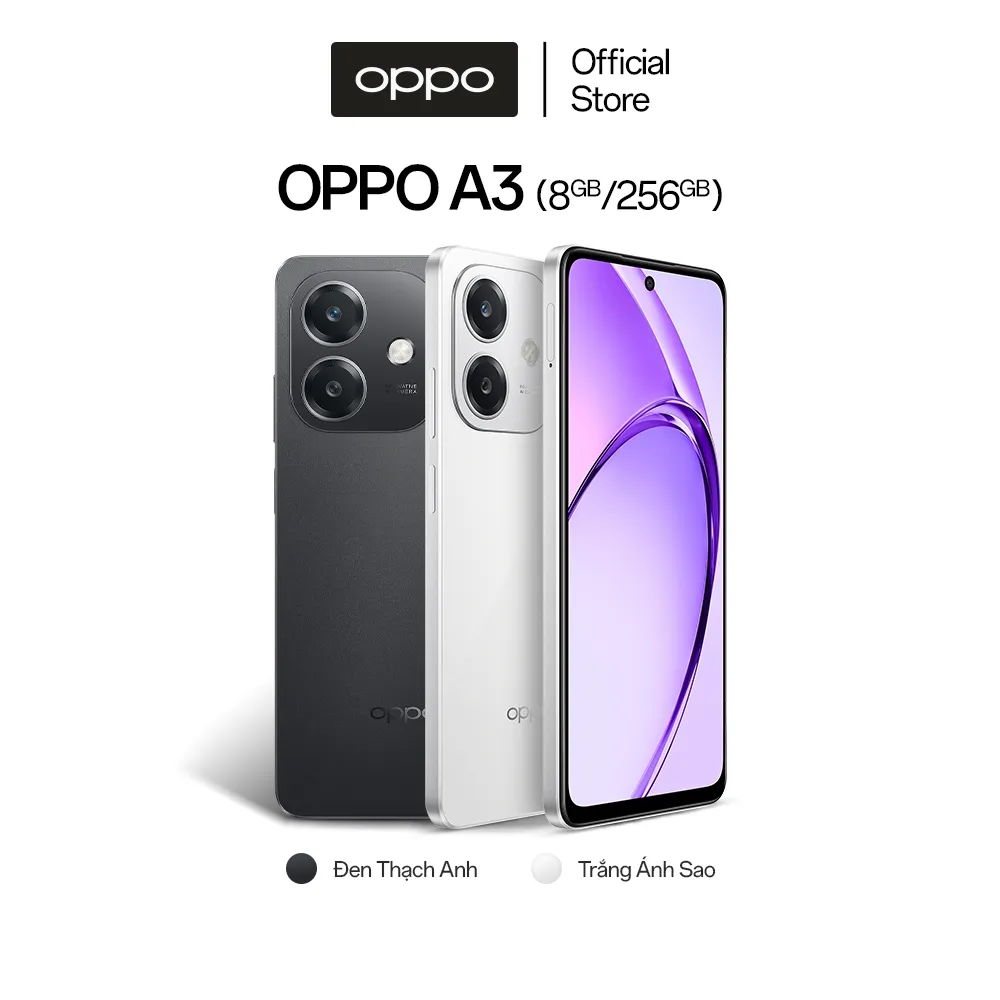 Ảnh Điện Thoại OPPO A3 (8GB/256GB) | Siêu bền | SUPERVOOC | Kháng nước và bụi  - Hàng chính hãng 1