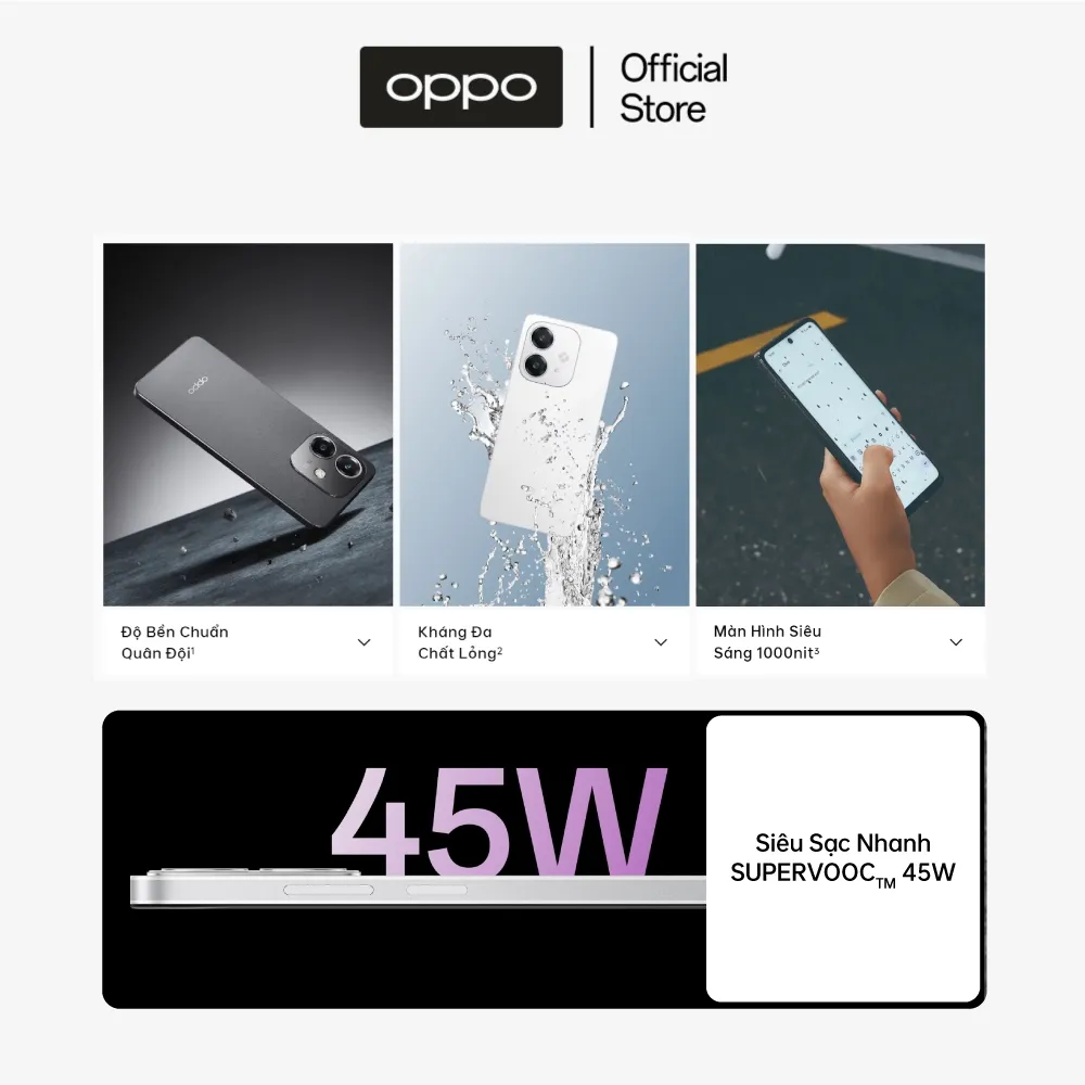 Ảnh Điện Thoại OPPO A3 (8GB/256GB) | Siêu bền | SUPERVOOC | Kháng nước và bụi  - Hàng chính hãng 2