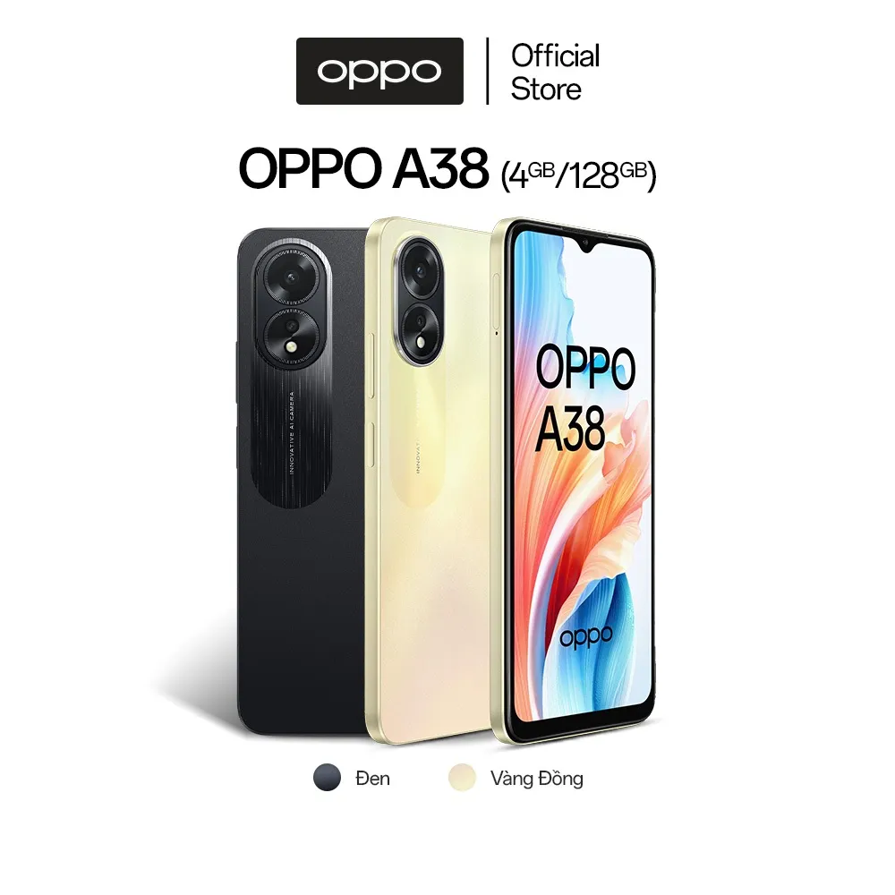 Ảnh Điện thoại OPPO A38 (4GB/128GB) | Thiết kế thời thượng | Sạc 33W | Màn hình lớn - Hàng chính hãng 1