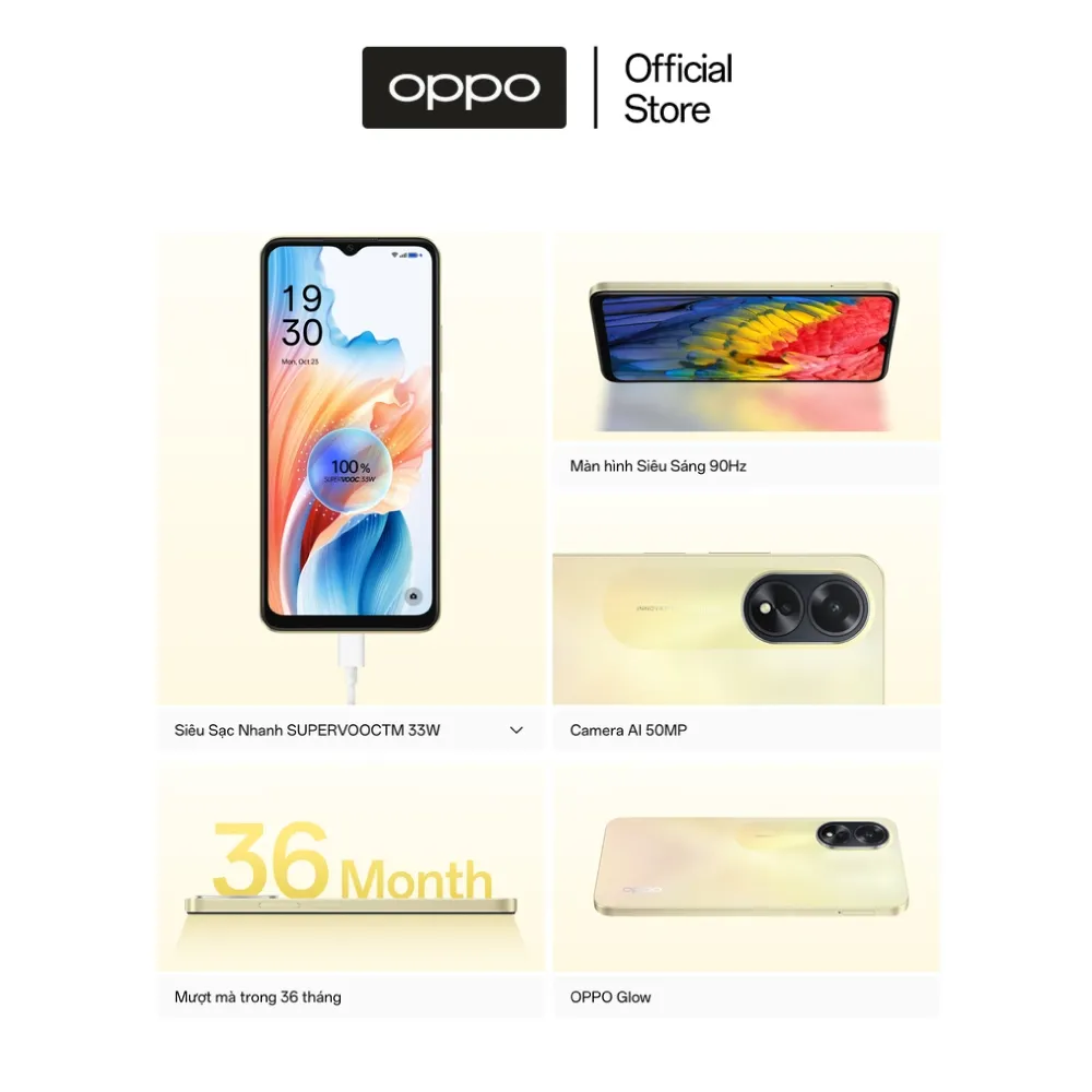 Ảnh Điện Thoại OPPO A38 (6GB/128GB) | Màn hình lớn | Sạc 33W - Hàng chính hãng 4