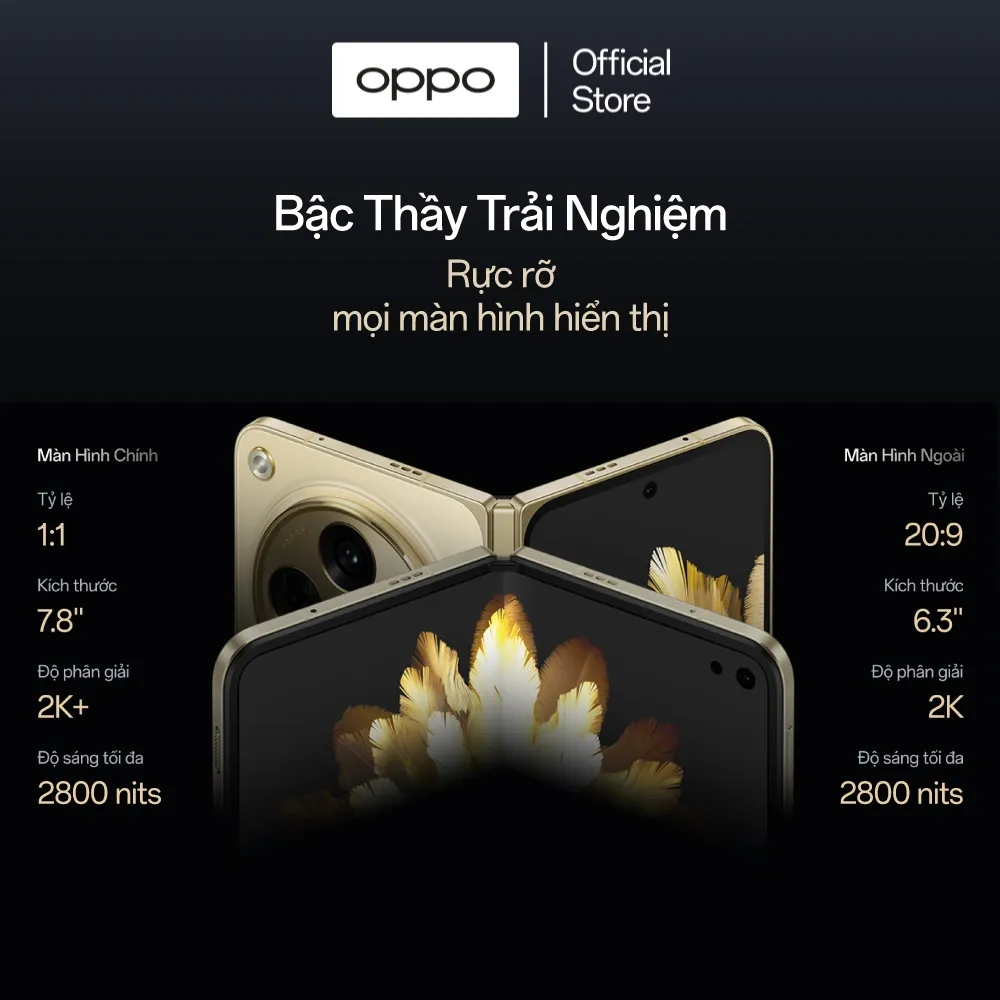 Ảnh Điện thoại OPPO FIND N3 (16GB/512GB) | Điện thoại gập đẳng cấp | Nếp gập tàng hình | Màn hình 2k - Hàng chính hãng 2