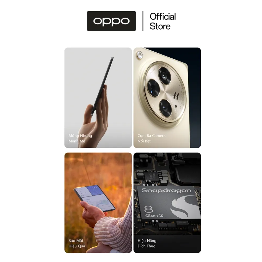 Ảnh Điện thoại OPPO FIND N3 (16GB/512GB) | Điện thoại gập đẳng cấp | Nếp gập tàng hình | Màn hình 2k - Hàng chính hãng 3