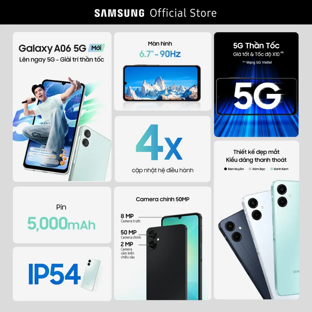 Ảnh Điện Thoại Samsung Galaxy A06 5G 4GB/128GB 3
