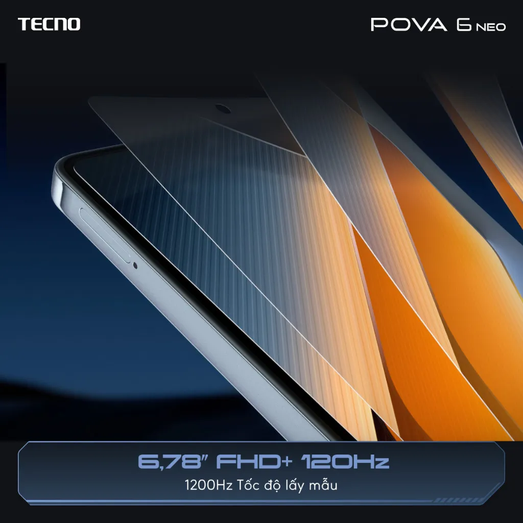 Ảnh Điện thoại Tecno Pova 6 Neo (8GB/128GB) - Helio G99 Ultimate | 7000 mAh | Sạc nhanh 33W 4