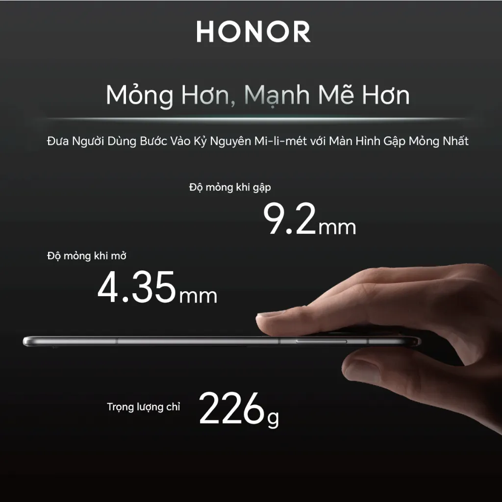 Ảnh Điện thoại thông minh cao cấp HONOR Magic V3 5G 12GB + 512GB | Màn hình 7.92 inch| BH 24 Tháng 3