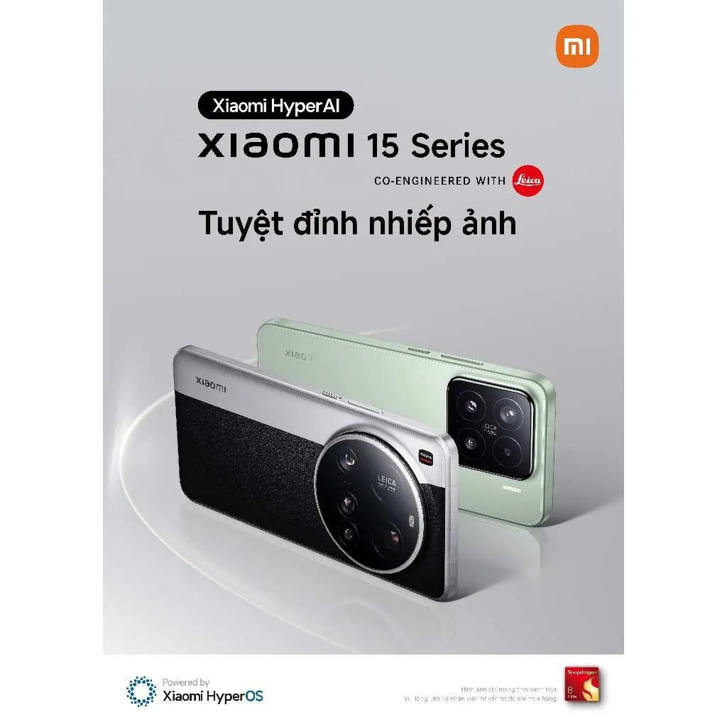 Ảnh Điện thoại thông minh Xiaomi 15 Ultra (16+512GB) | Màn 6.7" 3200nits | 4 Camera Leica | SD8 Elite 4