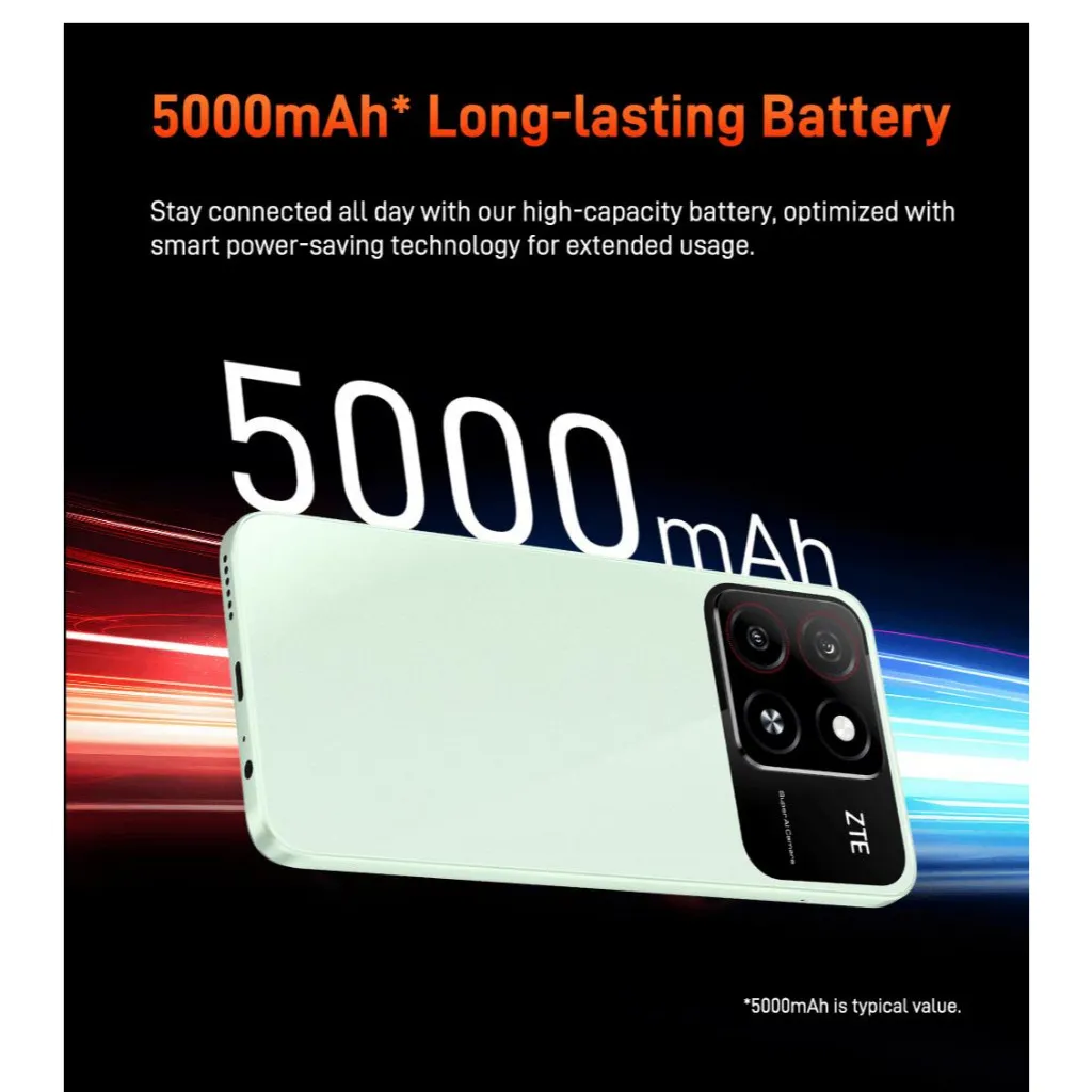 Ảnh Điện thoại ZTE Blade A35 4GB/64GB I 5000Mah I 6.75" HD+ 90Hz - Chính hãng 1