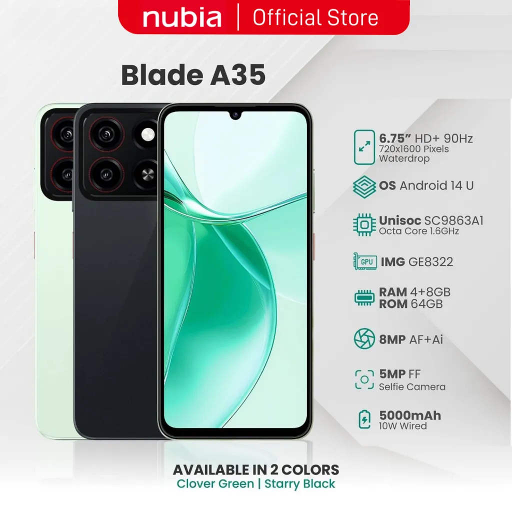 Ảnh Điện thoại ZTE Blade A35 4GB/64GB - Hàng chính hãng 1
