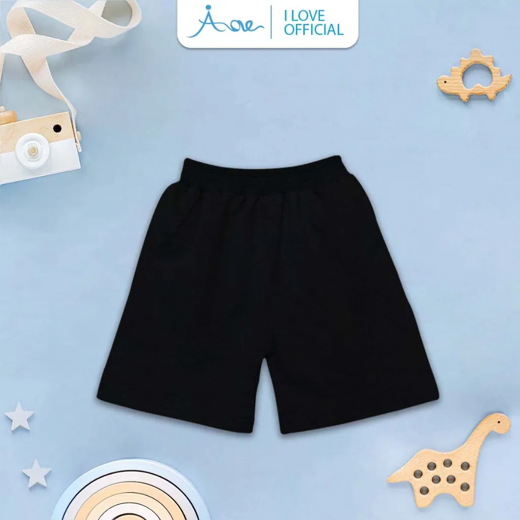 Ảnh ILOVE Quần đùi nỉ bé trai, quần short ngắn chất nỉ COTTON mềm mịn, thoáng mát dành cho bé trai 10-32kg 2