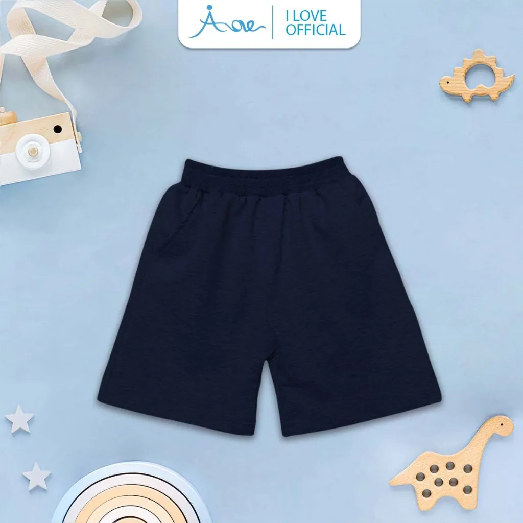 Ảnh ILOVE Quần đùi nỉ bé trai, quần short ngắn chất nỉ COTTON mềm mịn, thoáng mát dành cho bé trai 10-32kg 4