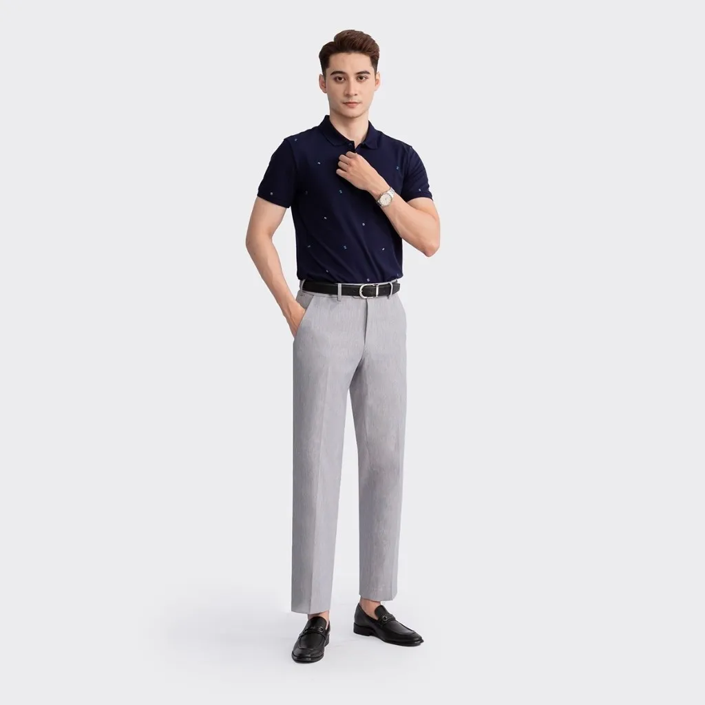 Ảnh Insidemen Áo polo nam họa tiết độc đáo chất liệu cotton thoáng mát IPS009S3 3