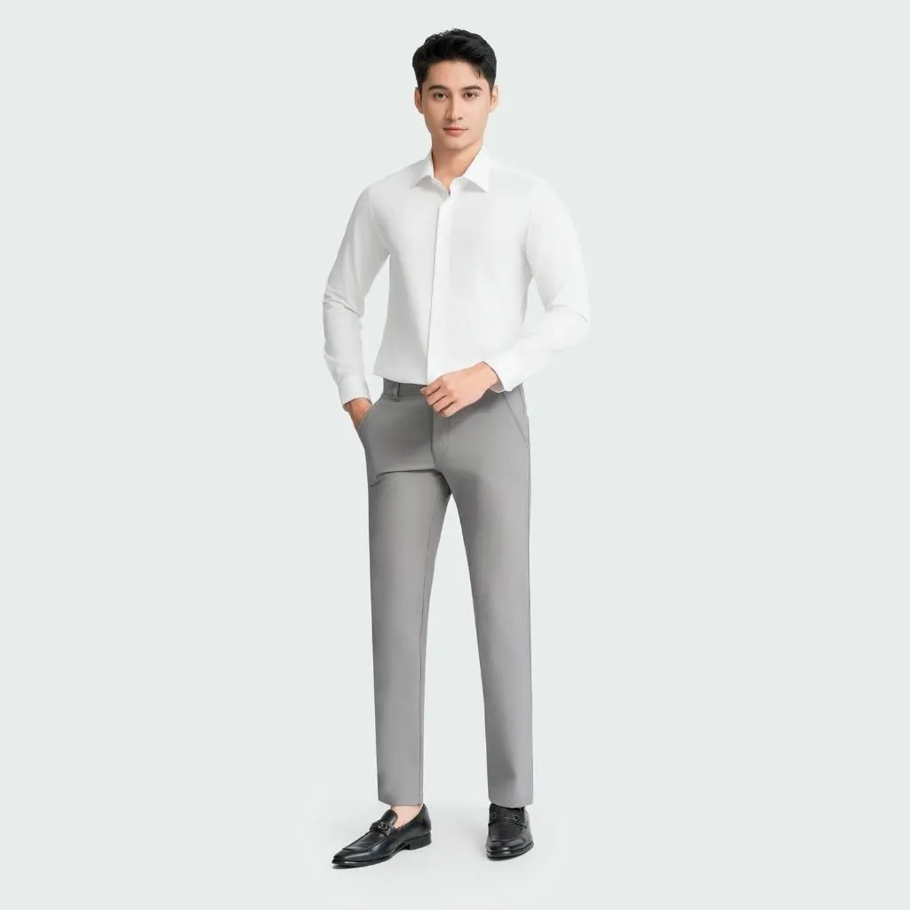 Ảnh INSIDEMEN Quần Kaki Dài Nam  Dáng Ôm Vừa Vặn 6KK0430Z 3