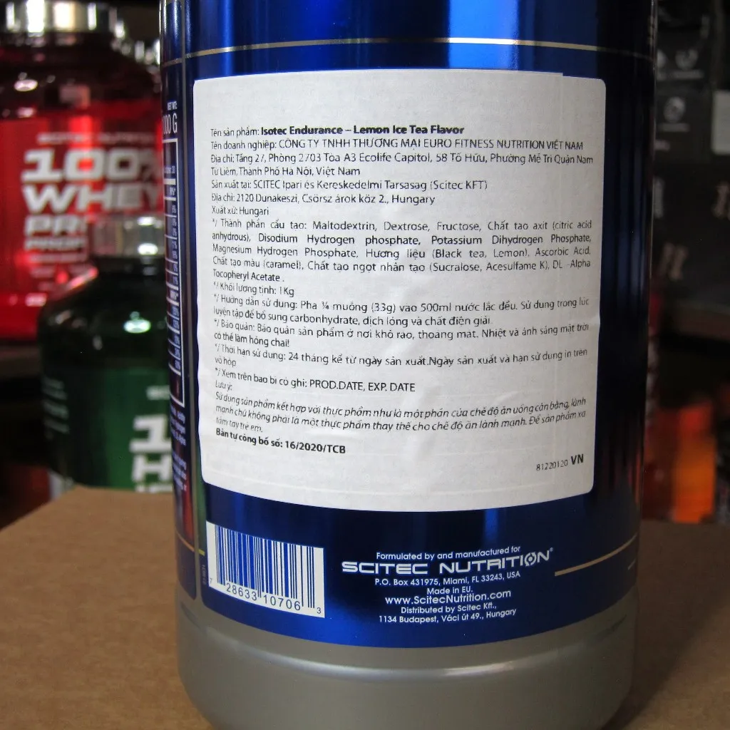 Ảnh Isotec Endurance Sản Phẩm Bổ Sung CARB SCITEC NUTRITION lọ 1000G - 30 serving 3