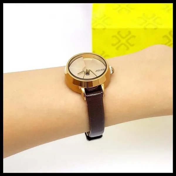 Ảnh JA-979 đồng hồ nữ Julius dây da nâu | Julius Official 4