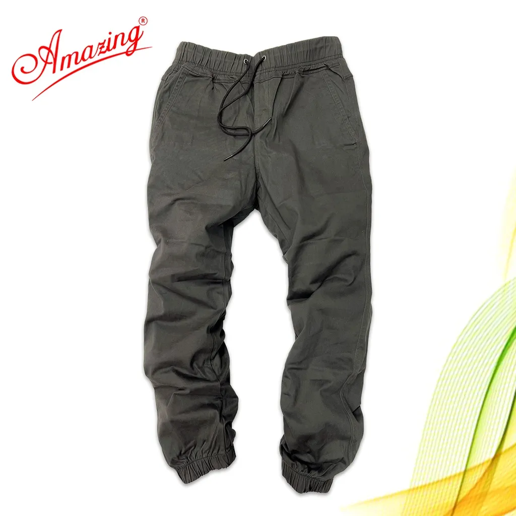 Ảnh Jogger quần kaki nam Amazing, bo lai, unisex big size, dáng thể thao năng động, vải co giãn nhẹ 4