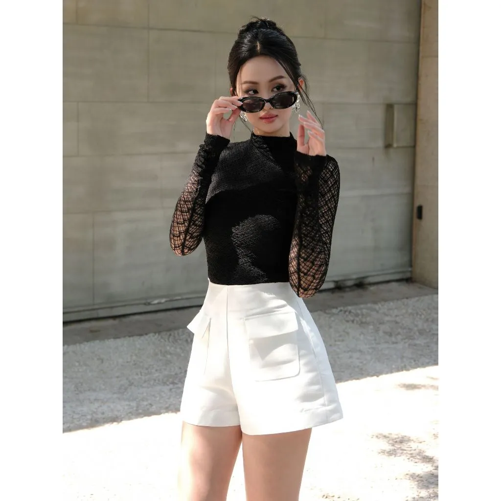 Ảnh JOVEN Áo Thun Nữ Kris Caro Mỏng Lót Thun Giấy Co Dãn Nhiều 1