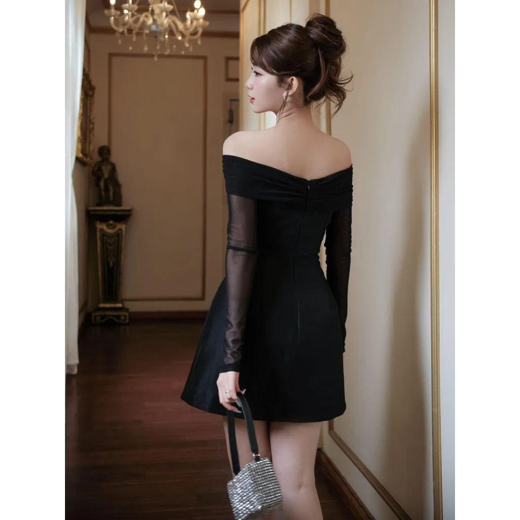 Ảnh JOVEN Đầm Nữ Bella Form Ôm Xòe A Phối Lưới 2