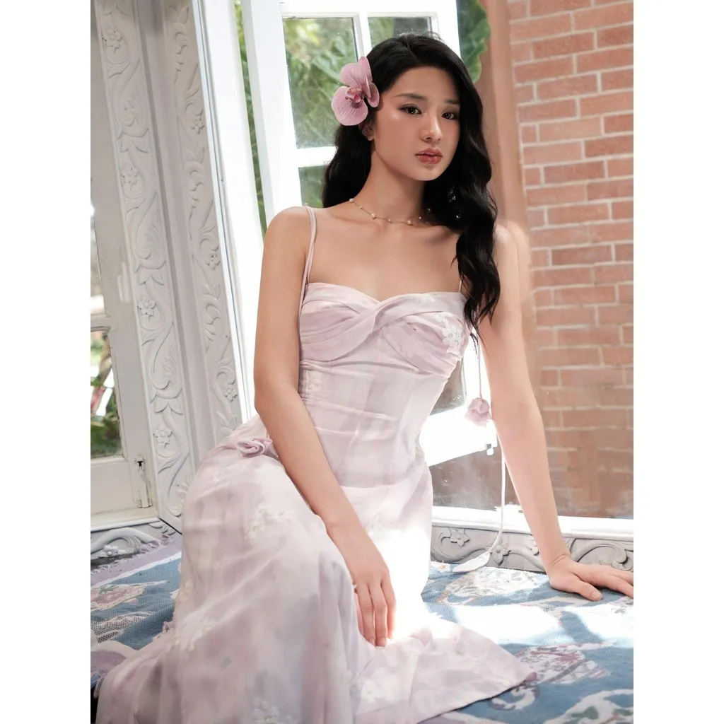 Ảnh JOVEN Đầm Nữ Ella 2 Dây Xoè Nhẹ Dáng Đổ Bay Điệu Đà 4