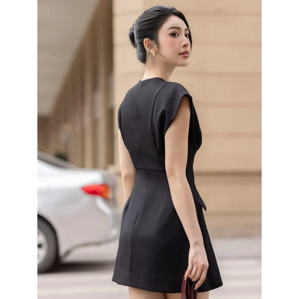 Ảnh JOVEN Đầm Nữ Jenna  Ngắn Cổ Tròn Tay Loe 1