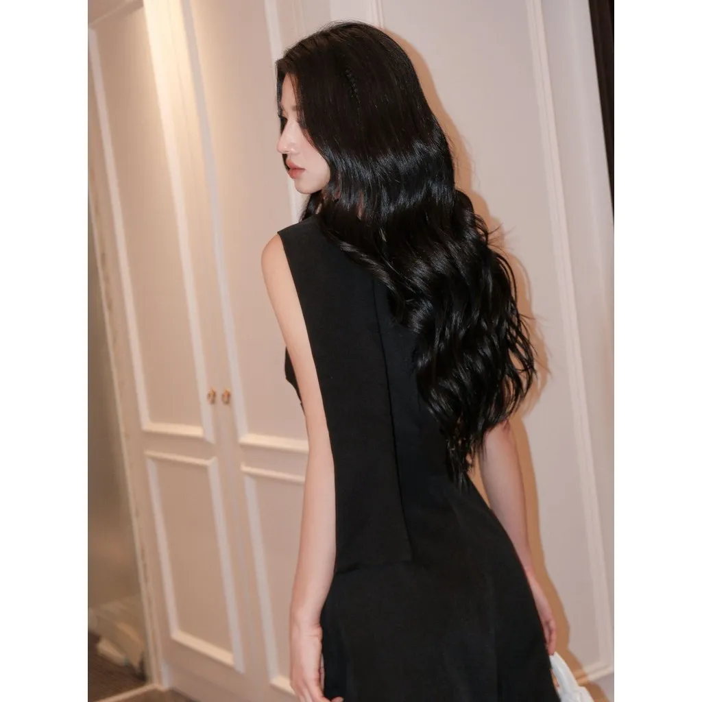 Ảnh JOVEN Đầm Nữ Olivia Midi Form A Xếp Eo Cổ Dài Lệch Vai 3