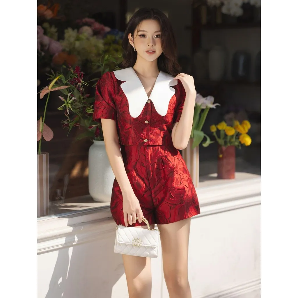 Ảnh JOVEN Set Nữ Tira gấm hoa nổi 3