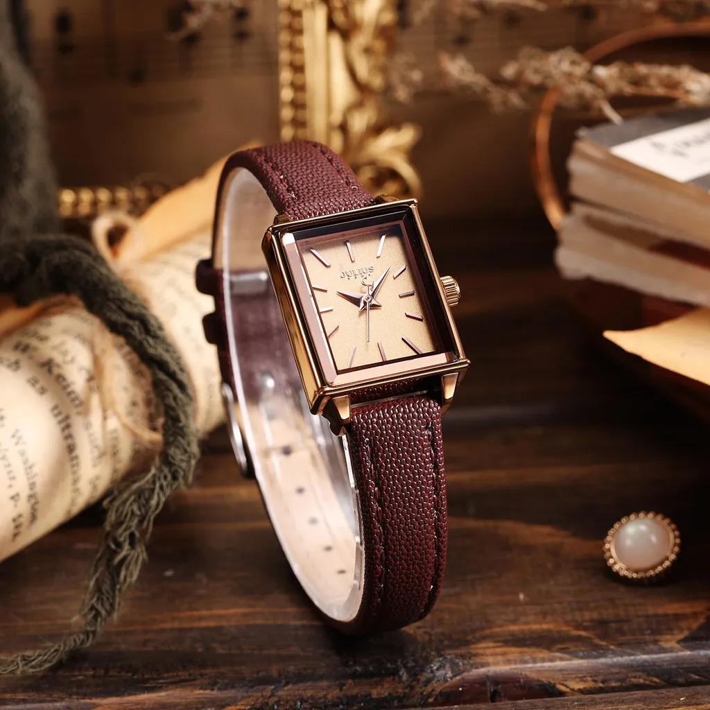 Ảnh Julius Official | Đồng hồ Julius nữ JA-787 dây da 3