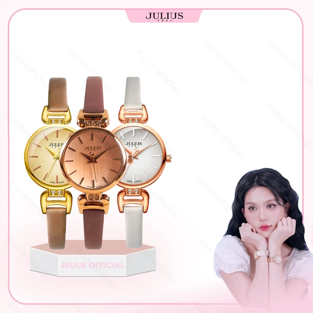 Ảnh Julius Official | Đồng hồ nữ Julius JA-925 dây da - Size 25 1