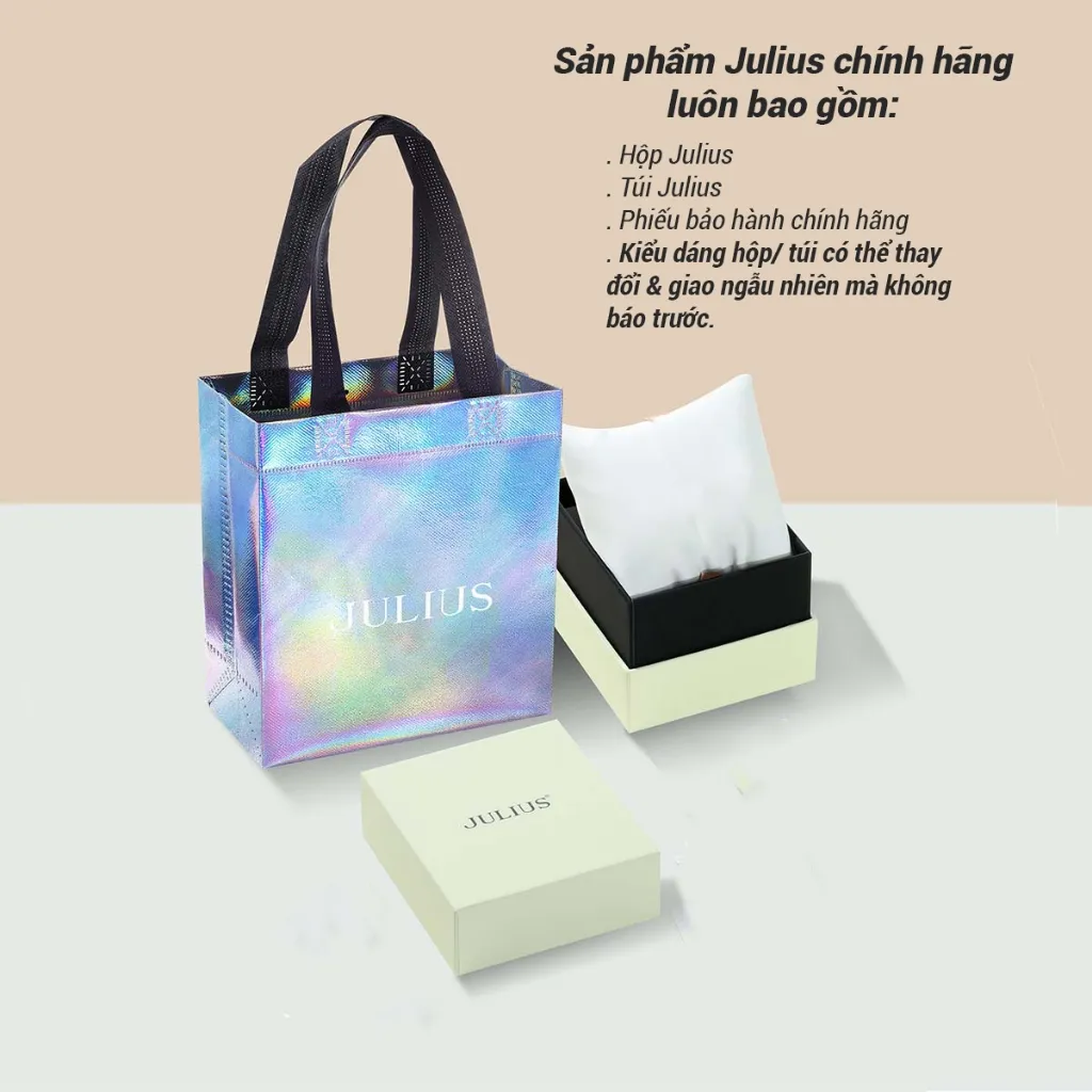 Ảnh Julius Official | Đồng hồ nữ Julius JA-925 dây da - Size 25 3