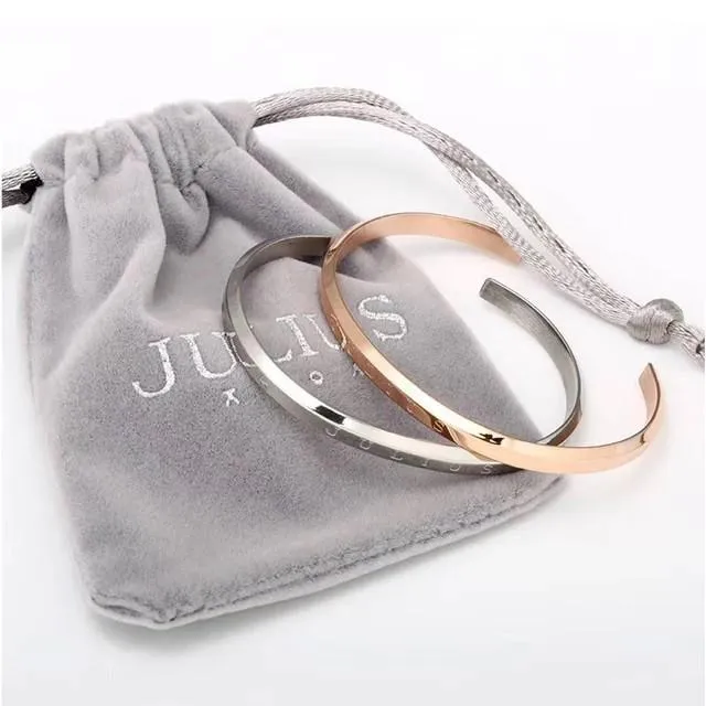 Ảnh Julius Official | Vòng tay Cuff Julius, lắc tay đôi, vòng Tay JSB078 unisex, vòng đeo tay nam nữ 2