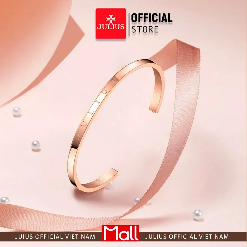 Ảnh Julius Official | Vòng tay Cuff Julius, lắc tay đôi, vòng Tay JSB078 unisex, vòng đeo tay nam nữ 3