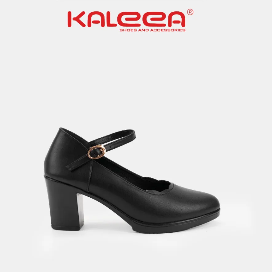 Ảnh Kaleea - Giày Cao Gót Nữ Siêu nhẹ Chất Da Mềm Đi Êm Chân Đế Cao 7p - MO639 3