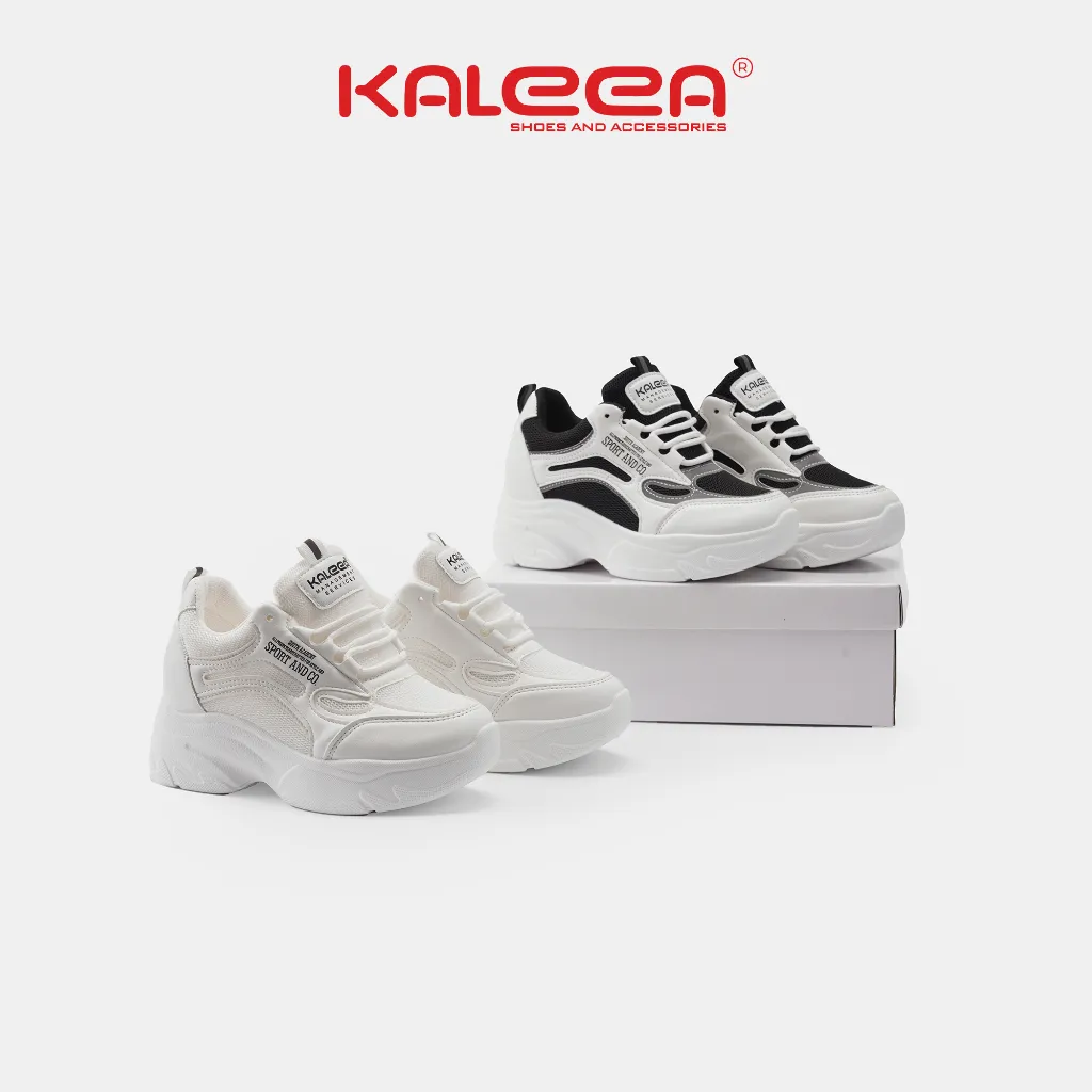 Ảnh Kaleea - Giày Thể Thao Nữ Độn Đế Cao 6p Sneaker Tôn Dáng Đi Nhẹ, Êm, Mềm - T60 [LẤY TĂNG SIZE] 3