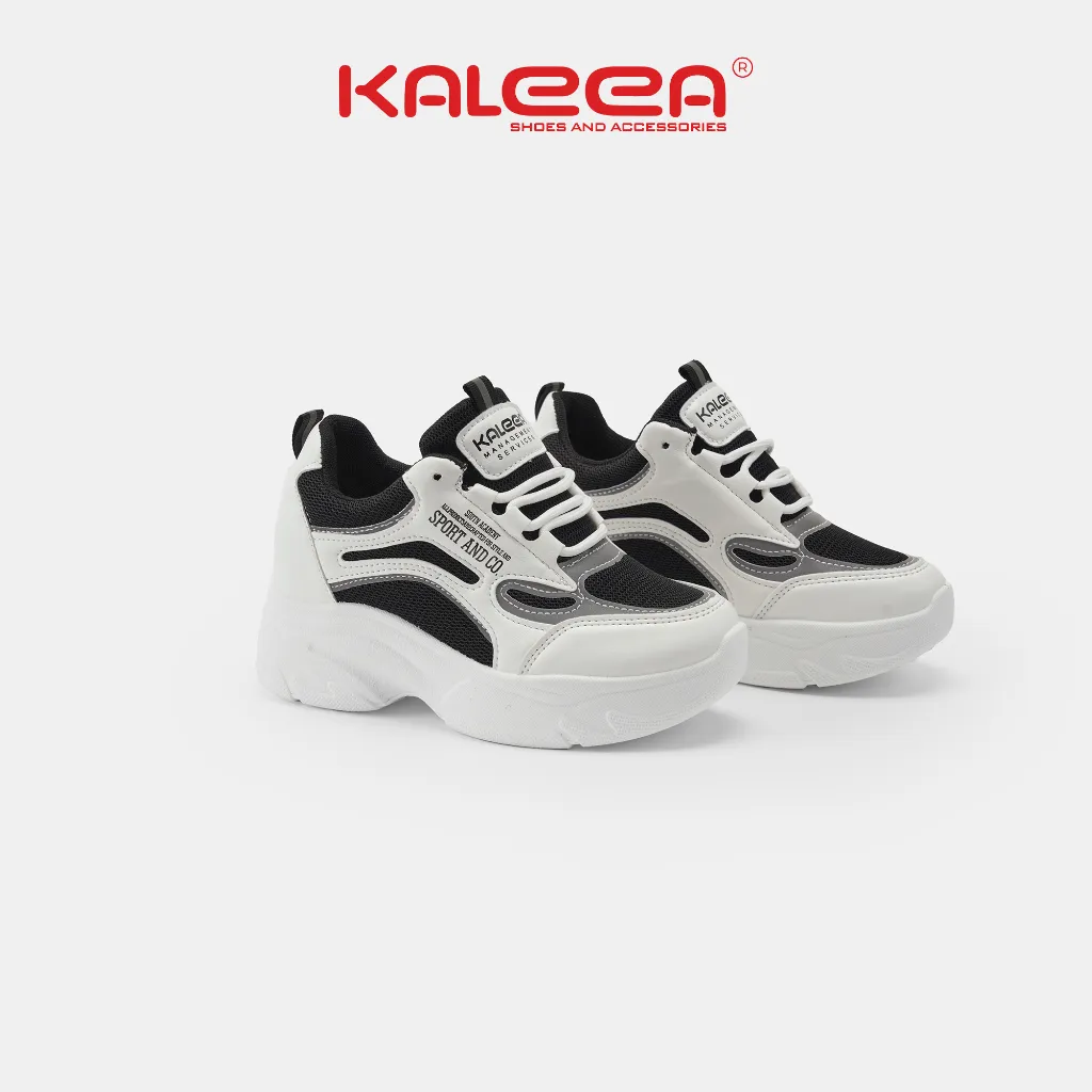 Ảnh Kaleea - Giày Thể Thao Nữ Độn Đế Cao 6p Sneaker Tôn Dáng Đi Nhẹ, Êm, Mềm - T60 [LẤY TĂNG SIZE] 4