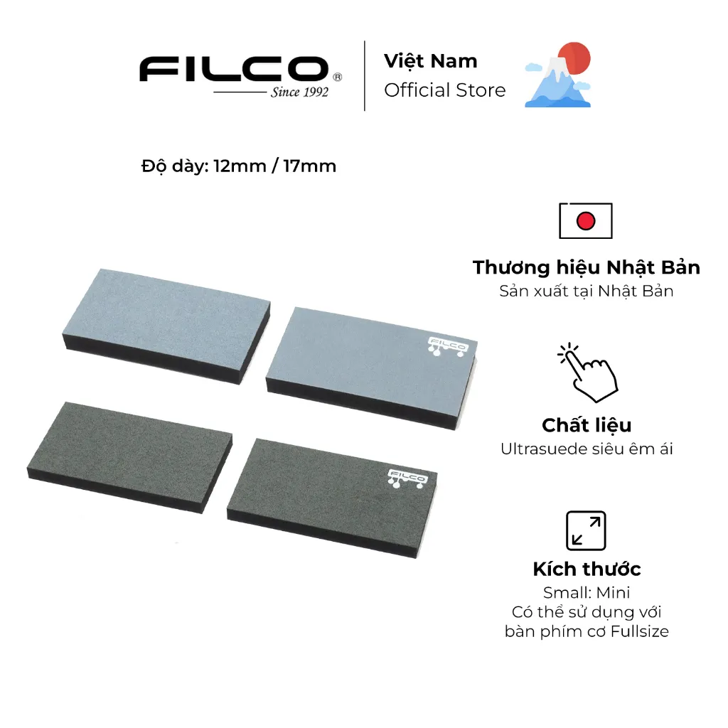 Ảnh Kê tay bàn phím cơ Filco Majestouch wrist rest "Macaron" Kiểu Tách Đôi Đế Poron cao cấp - Hàng Chính Hãng 1