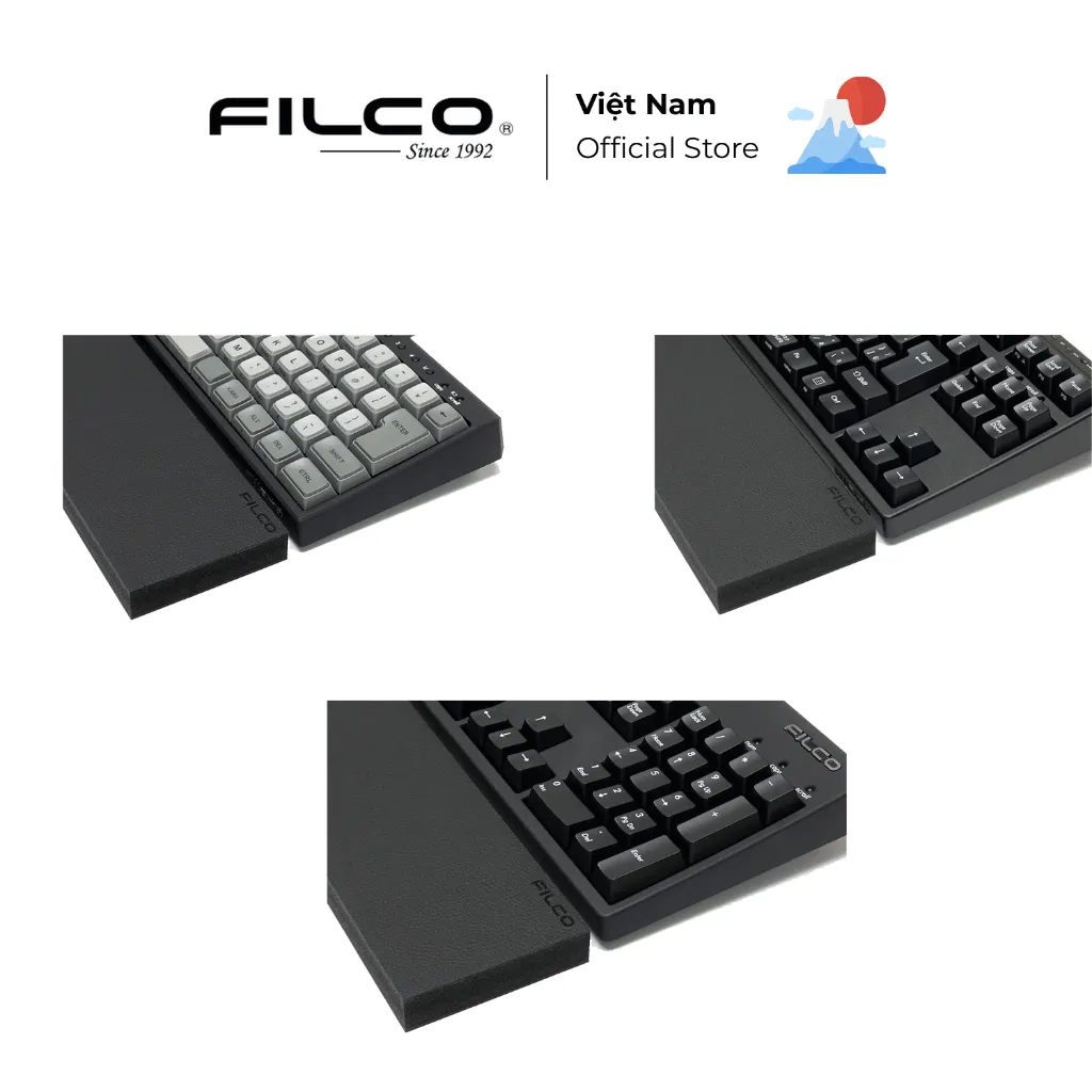 Ảnh Kê tay bàn phím cơ Filco Animal Free Leather Macaron - Black - Hàng Chính Hãng 2