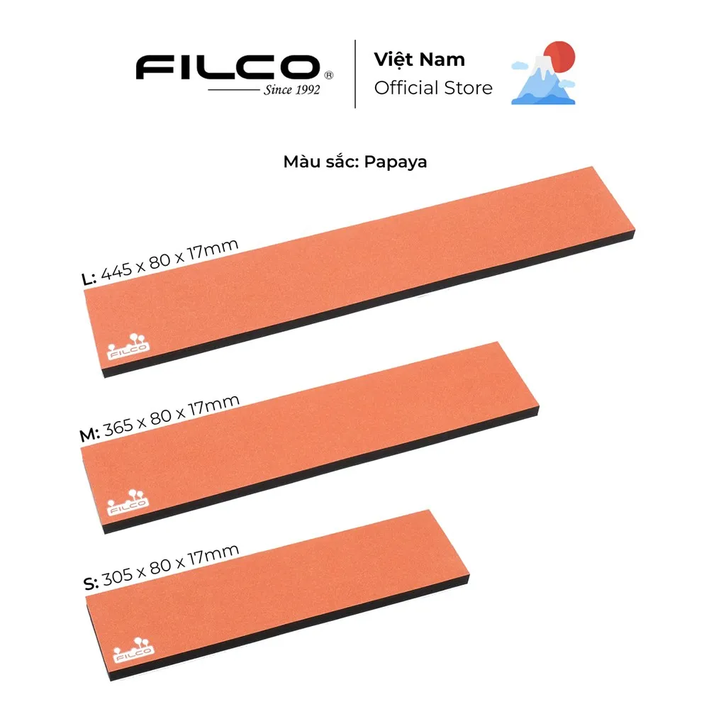 Ảnh Kê tay Filco Majestouch Wrist rest Macaron dày 17mm Đế Poron cao cấp - Hàng Chính Hãng 3