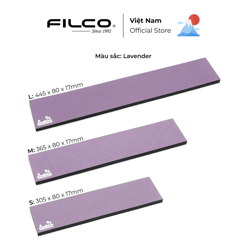 Ảnh Kê tay Filco Majestouch Wrist rest Macaron dày 17mm Đế Poron cao cấp - Hàng Chính Hãng 4