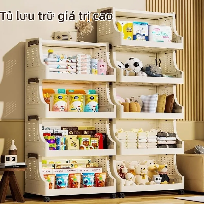 Ảnh Kệ Đựng Đồ Đa Năng 5 Tầng Chịu Lực - Thiết Kế Gấp Gọn 360° & Bánh Xe Di Chuyển  Giải Pháp Lưu Trữ Thông Minh Cho 2
