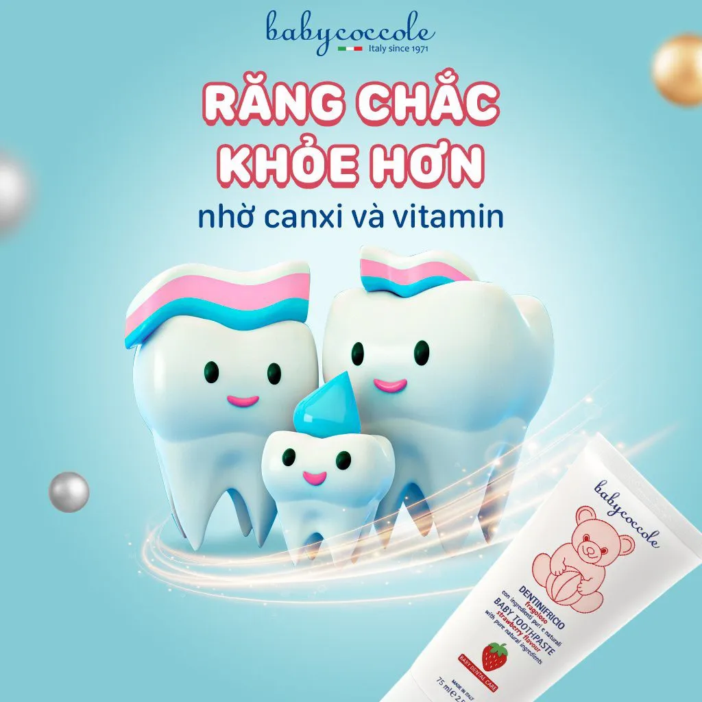 Ảnh Kem đánh răng cho bé Babycoccole trẻ em nuốt được từ 6M+ hương dâu 30ml 3