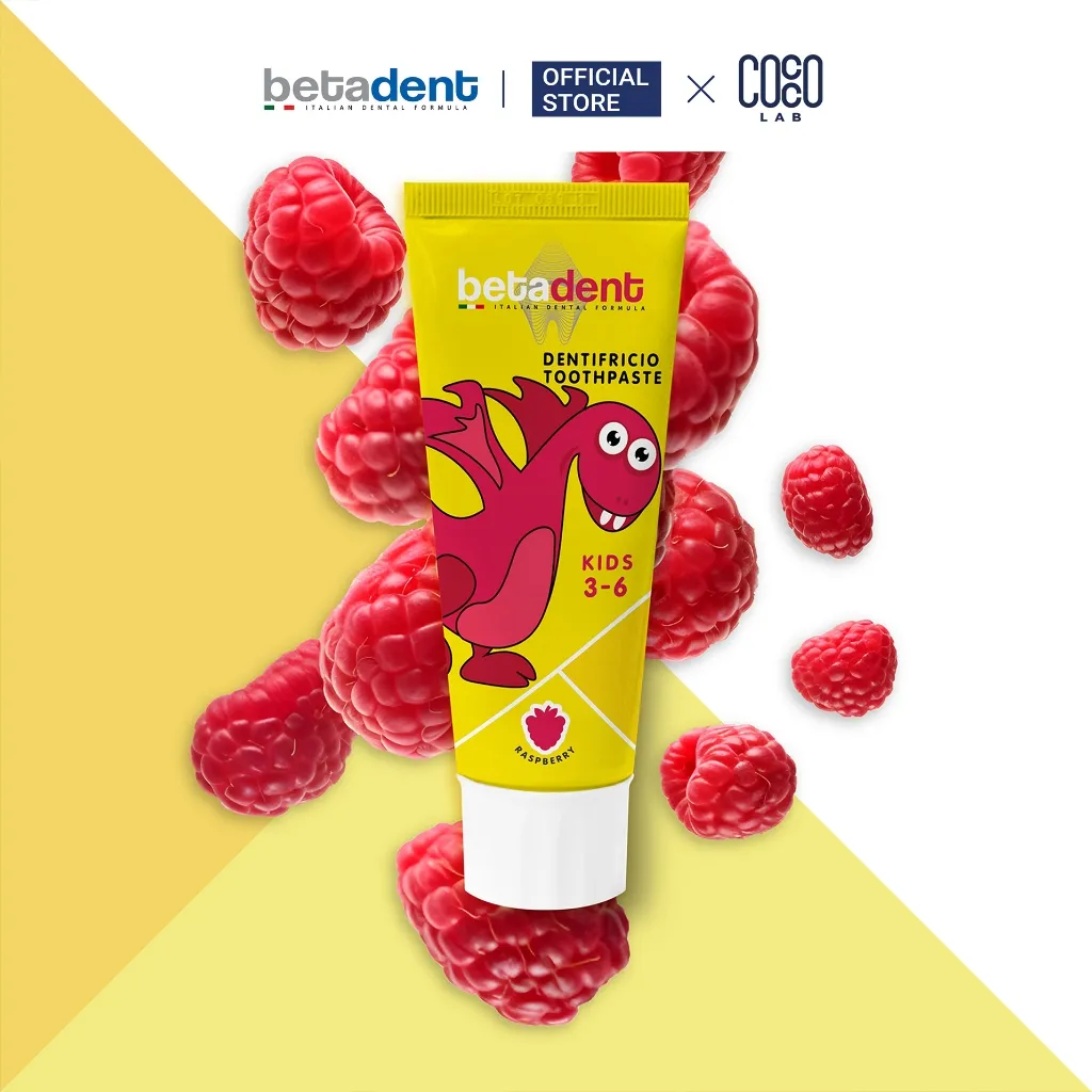 Ảnh Kem đánh răng cho bé Betadent trẻ em nuốt được, củng cố men răng và chống sâu răng 75ml 4
