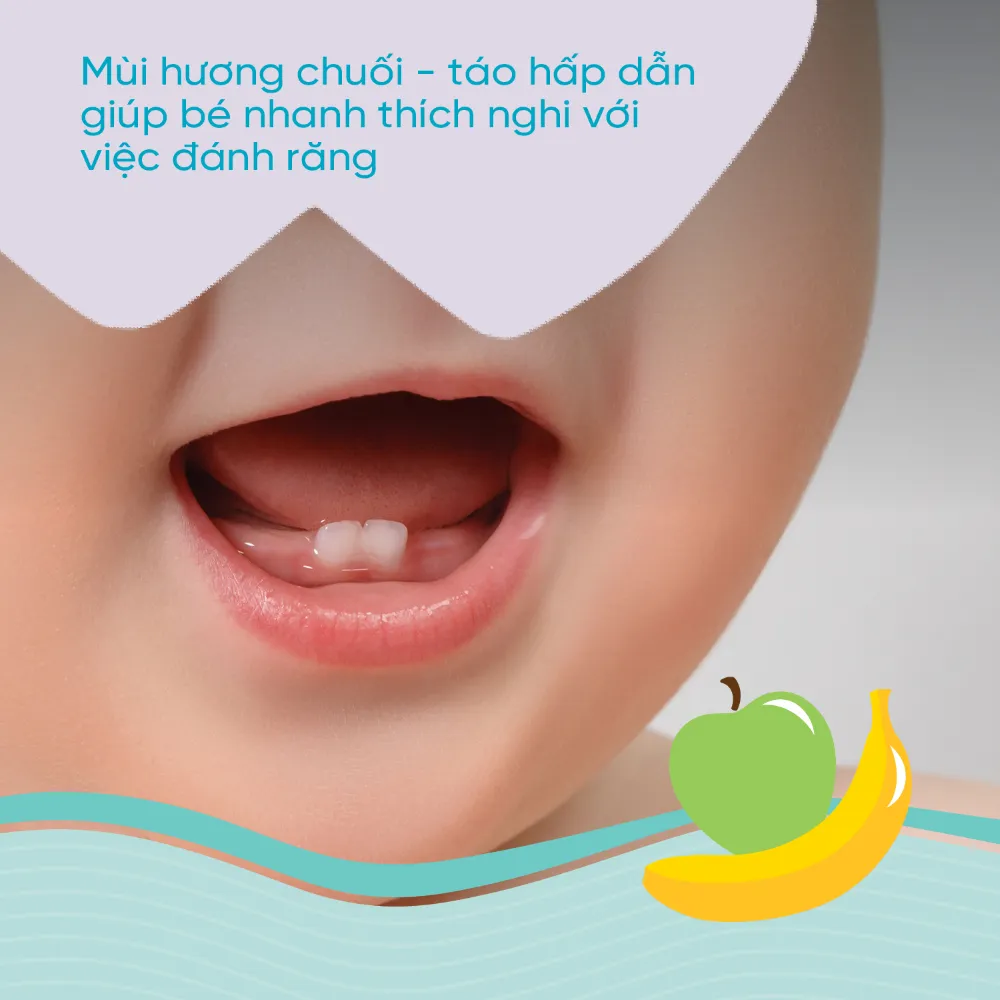 Ảnh Kem đánh răng cho bé hương dâu 15ml/50ml, hương chuối táo 50ml Chicco 4