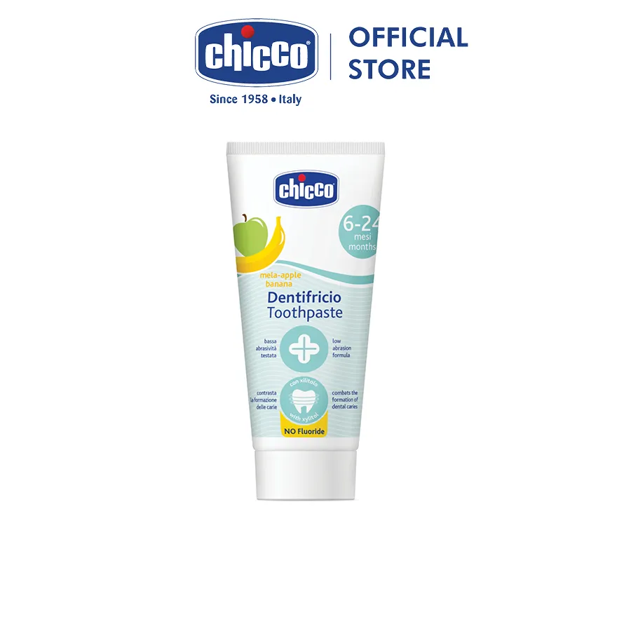 Ảnh Kem đánh răng hương Chuối - Táo Chicco 6M+ 50ml 1