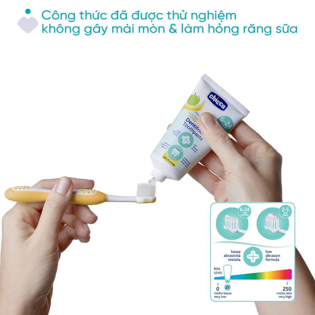 Ảnh Kem đánh răng hương Chuối - Táo Chicco 6M+ 50ml 3