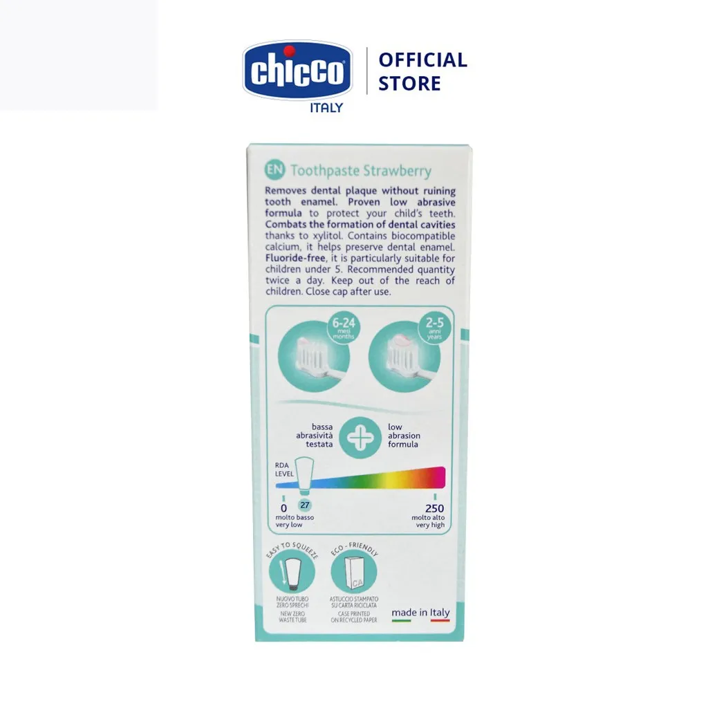Ảnh Kem đánh răng hương Dâu Chicco 50ml dành cho bé 12m+ 2
