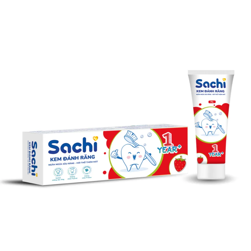 Ảnh Kem Đánh Răng Sachi Dạng Tuýp Giúp Làm Sạch, Khử Mùi Hôi Miệng, An Toàn Cho Bé - Tuýp 60g 4