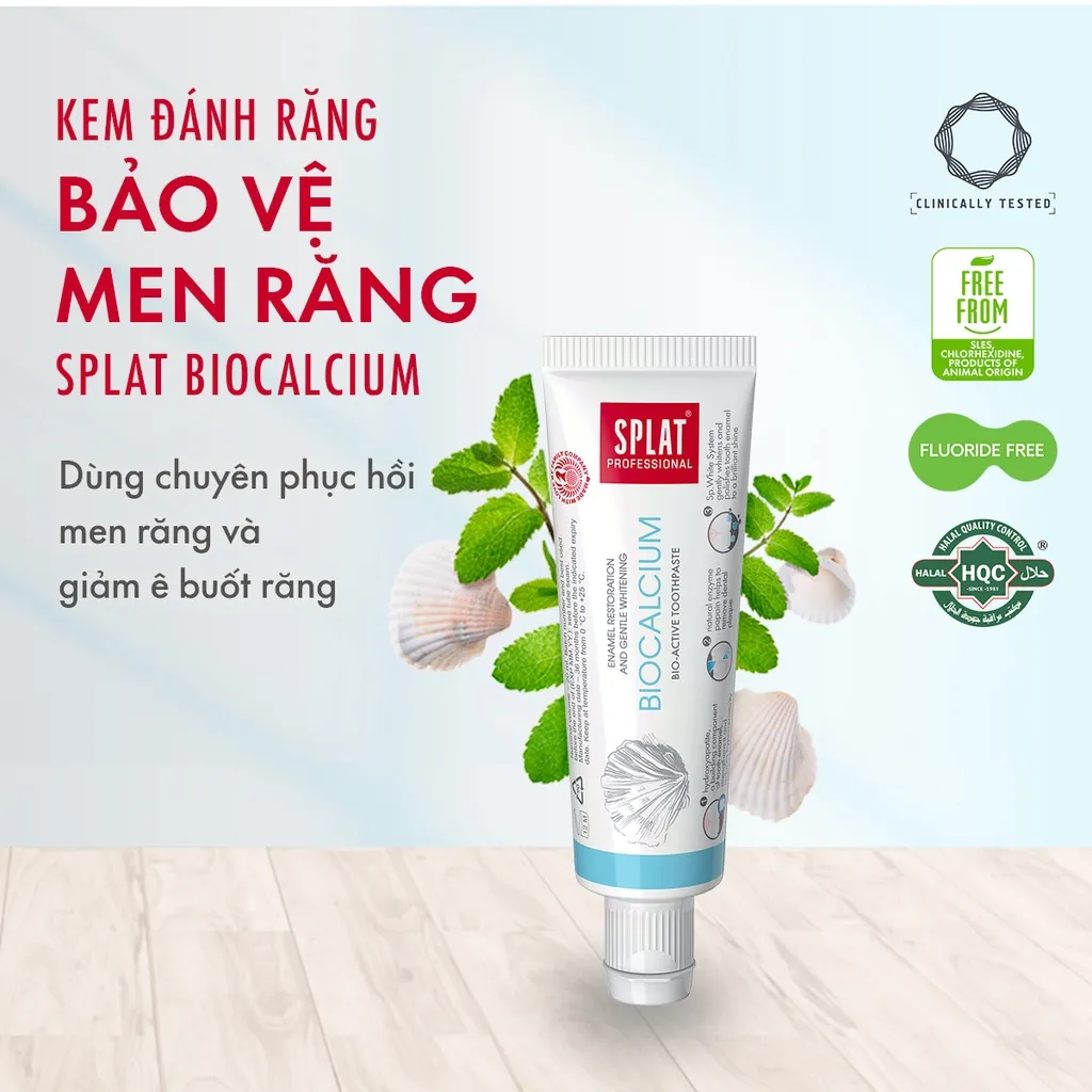 Ảnh Kem Đánh Răng SPLAT Biocalcium Professional series Bảo Vệ Răng Toàn Diện An Toàn, Hiệu Quả Dung Tích 20ml 1