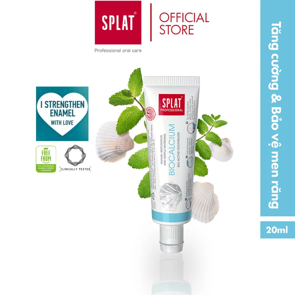 Ảnh Kem Đánh Răng SPLAT Biocalcium Professional series Bảo Vệ Răng Toàn Diện An Toàn, Hiệu Quả Dung Tích 20ml 2